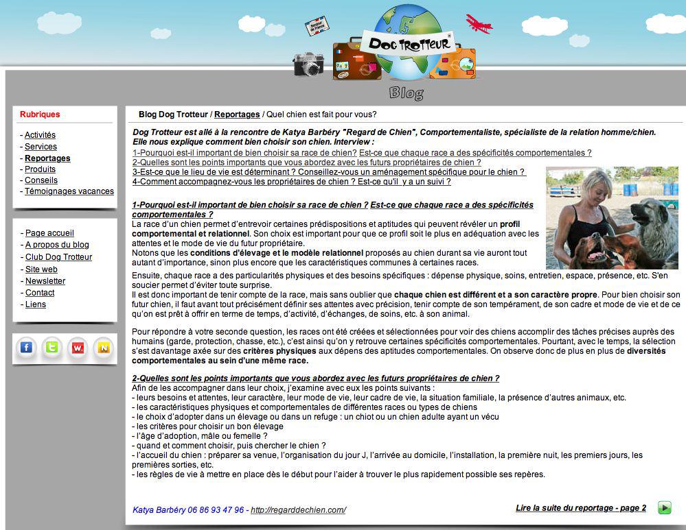 Choix de son chien Education 78